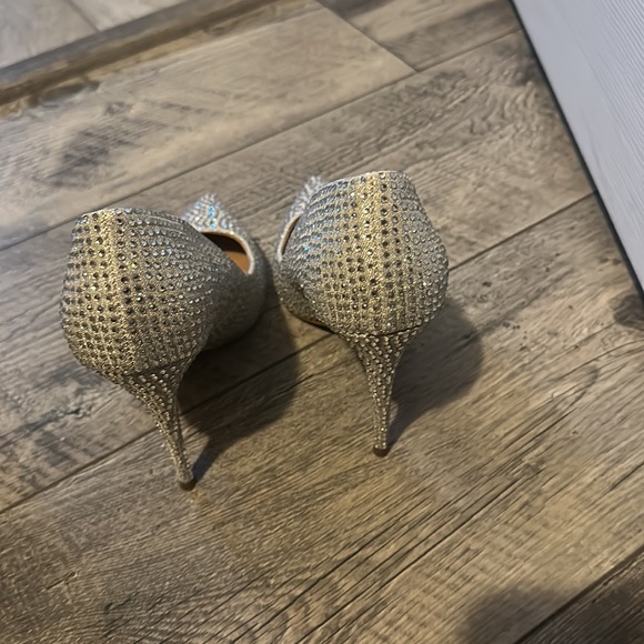 Steve Madden Daisie-rhinestone silver size 9 - Picture 2 of 4